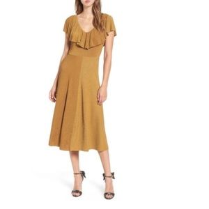 June and Hudson Gold Dress